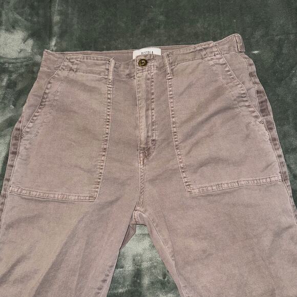 Pistola Cropped Jeans Womens 31 Brown Casual Straight Leg Boho Minimalist - Picture 3 of 10